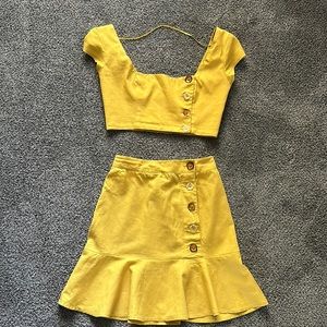 Urban Outfitters 2 piece Skirt & Cropped top Set Size M